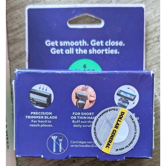 Dollar Shave Club Men's Razor 6-Blade Starter Set 1 Handle, 6x 6-Blade Refills - Picture 3 of 10